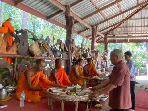 เข้าวัดฟังธรรมช่วงเข้าพรรษา2563 วัดแสลงพัน