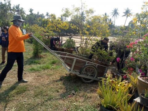 17 กุมภาพันธ์ 2564 บำเพ็ญสาธารณประโยชน์ศูนย์พัฒนาเด็กเล็กบ้านกระ