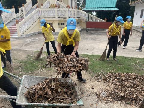 จิตอาสา ณ วัดกทลิวนาราม ตำบลเมืองไผ่ อำเภอกระสัง จังหวัดบุรีรัมย์