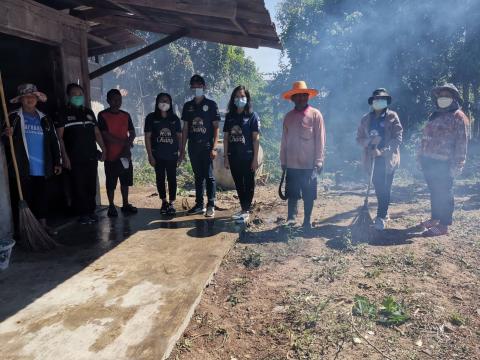 ปรับปรุงภูมิทัศน์สภาพแวดล้อมบ้านที่อยู่อาศัยผู้พิการราย นายสุชาติ โทรัมย์