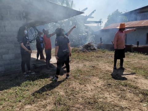 ปรับปรุงภูมิทัศน์สภาพแวดล้อมบ้านที่อยู่อาศัยผู้พิการราย นายสุชาติ โทรัมย์