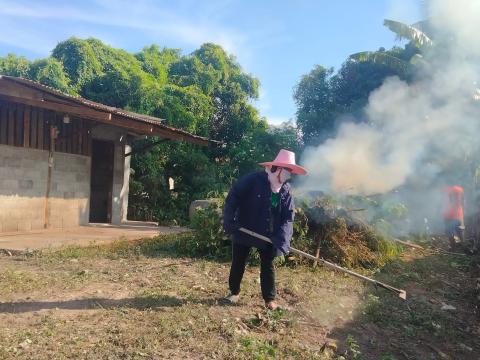 ปรับปรุงภูมิทัศน์สภาพแวดล้อมบ้านที่อยู่อาศัยผู้พิการราย นายสุชาติ โทรัมย์