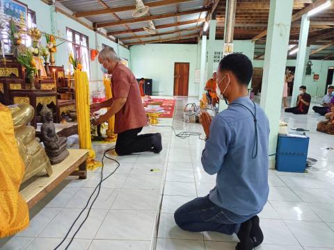 ถวายเพล พังธรรม ช่วงเข้าพรรษา ณ วัดบ้านแซว