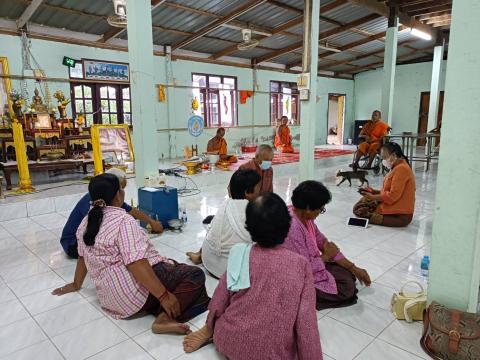 ถวายเพล พังธรรม ช่วงเข้าพรรษา ณ วัดบ้านแซว