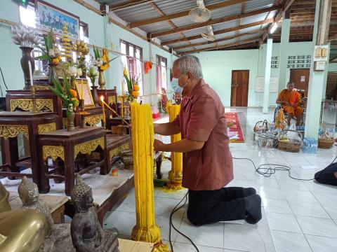 ถวายเพล พังธรรม ช่วงเข้าพรรษา ณ วัดบ้านแซว