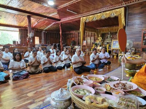 กิจกรรมเสริมสร้างคุณธรรม จริยธรรม สัปดาห์ที่ 2 วัดบ้านแสลงพัน