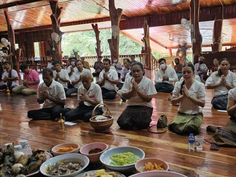 กิจกรรมเสริมสร้างคุณธรรม จริยธรรม สัปดาห์ที่ 2 วัดบ้านแสลงพัน