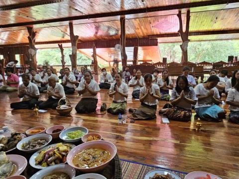 กิจกรรมเสริมสร้างคุณธรรม จริยธรรม สัปดาห์ที่ 2 วัดบ้านแสลงพัน