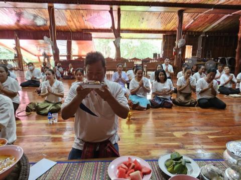 กิจกรรมเสริมสร้างคุณธรรม จริยธรรม สัปดาห์ที่ 2 วัดบ้านแสลงพัน