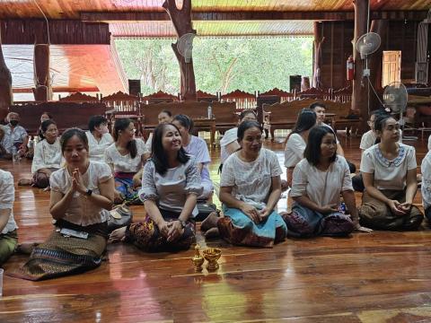 กิจกรรมเสริมสร้างคุณธรรม จริยธรรม สัปดาห์ที่ 2 วัดบ้านแสลงพัน