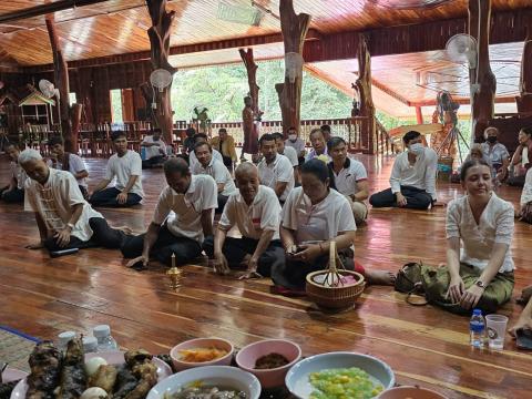 กิจกรรมเสริมสร้างคุณธรรม จริยธรรม สัปดาห์ที่ 2 วัดบ้านแสลงพัน