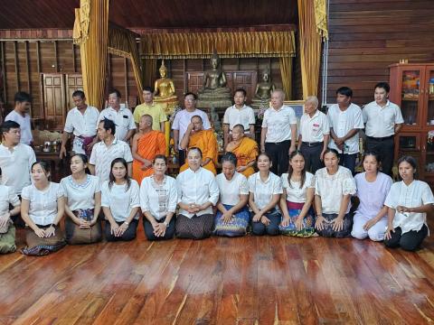 กิจกรรมเสริมสร้างคุณธรรม จริยธรรม สัปดาห์ที่ 2 วัดบ้านแสลงพัน