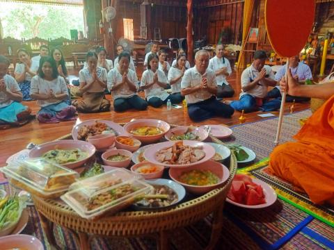 กิจกรรมเสริมสร้างคุณธรรม จริยธรรม สัปดาห์ที่ 2 วัดบ้านแสลงพัน