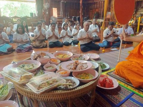 กิจกรรมเสริมสร้างคุณธรรม จริยธรรม สัปดาห์ที่ 2 วัดบ้านแสลงพัน