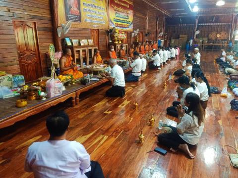 กิจกรรมเสริมสร้างคุณธรรม จริยธรรม สัปดาห์ที่ 2 วัดบ้านแสลงพัน