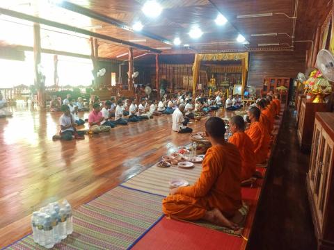 กิจกรรมเสริมสร้างคุณธรรม จริยธรรม สัปดาห์ที่ 2 วัดบ้านแสลงพัน