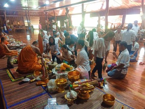 กิจกรรมเสริมสร้างคุณธรรม จริยธรรม สัปดาห์ที่ 2 วัดบ้านแสลงพัน