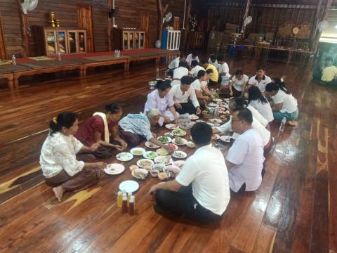 กิจกรรมเสริมสร้างคุณธรรม จริยธรรม สัปดาห์ที่ 2 วัดบ้านแสลงพัน