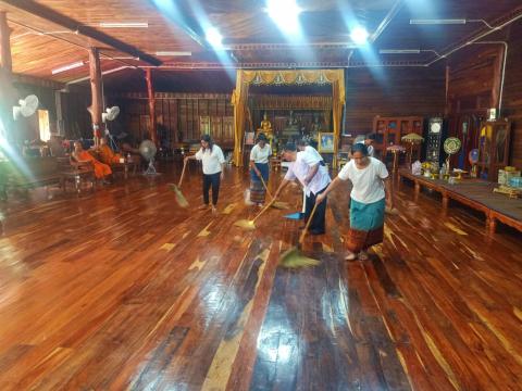 กิจกรรมเสริมสร้างคุณธรรม จริยธรรม สัปดาห์ที่ 2 วัดบ้านแสลงพัน