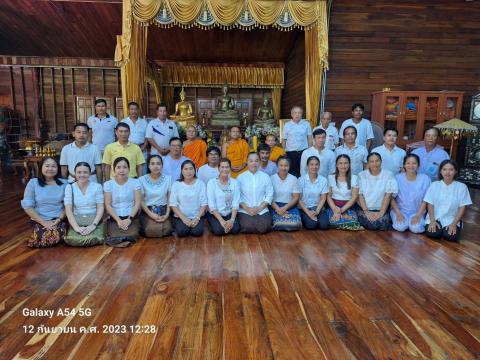 กิจกรรมเสริมสร้างคุณธรรม จริยธรรม สัปดาห์ที่ 2 วัดบ้านแสลงพัน