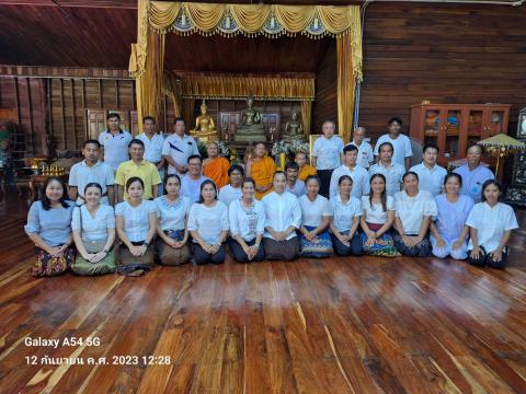 กิจกรรมเสริมสร้างคุณธรรม จริยธรรม สัปดาห์ที่ 2 วัดบ้านแสลงพัน