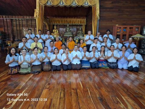 กิจกรรมเสริมสร้างคุณธรรม จริยธรรม สัปดาห์ที่ 2 วัดบ้านแสลงพัน